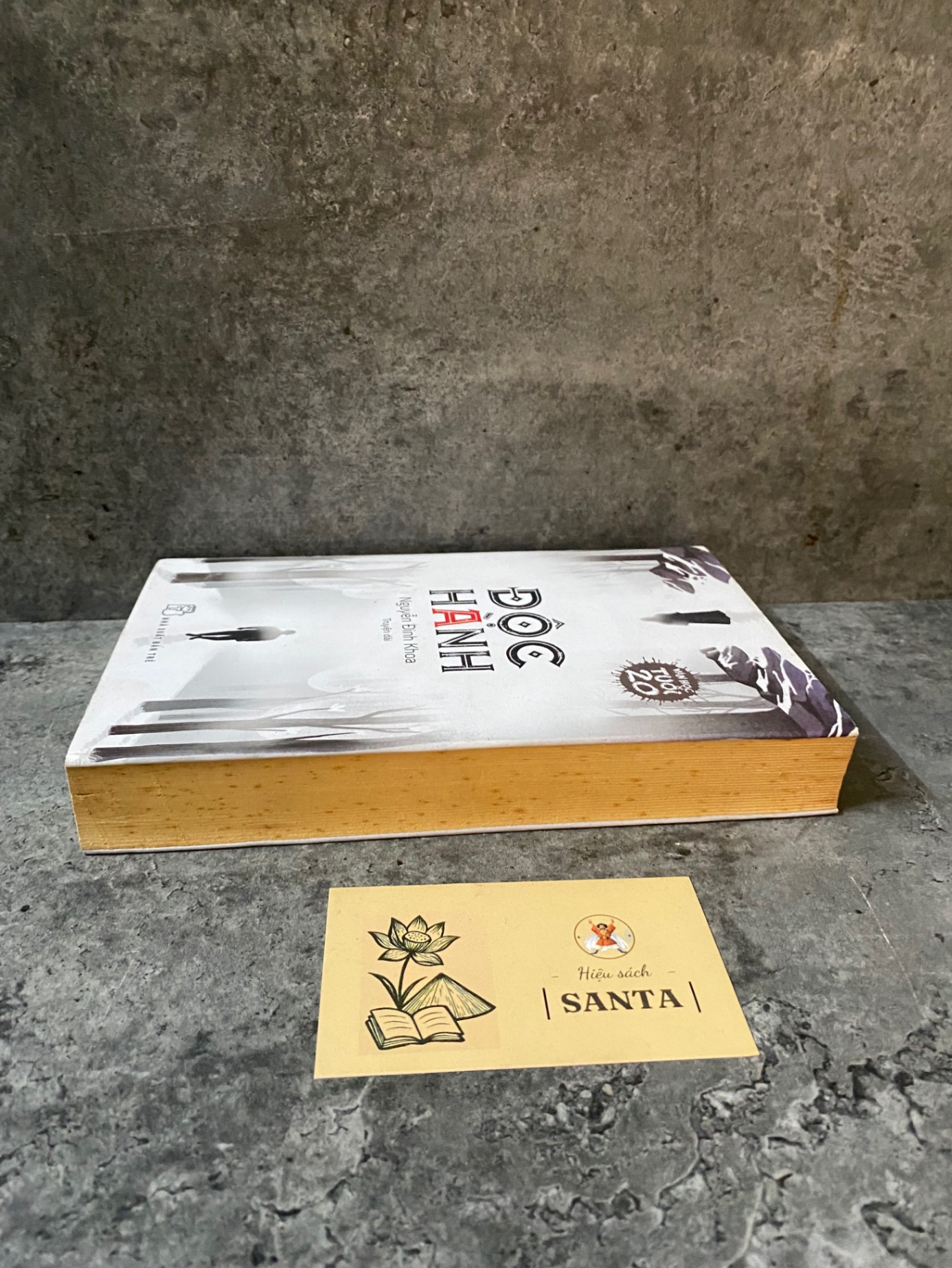 Độc hành (truyện dài)- Nguyễn Đình Khoa- sách lưu kho chưa sử dụng,giấy xốp ố theo thời gian